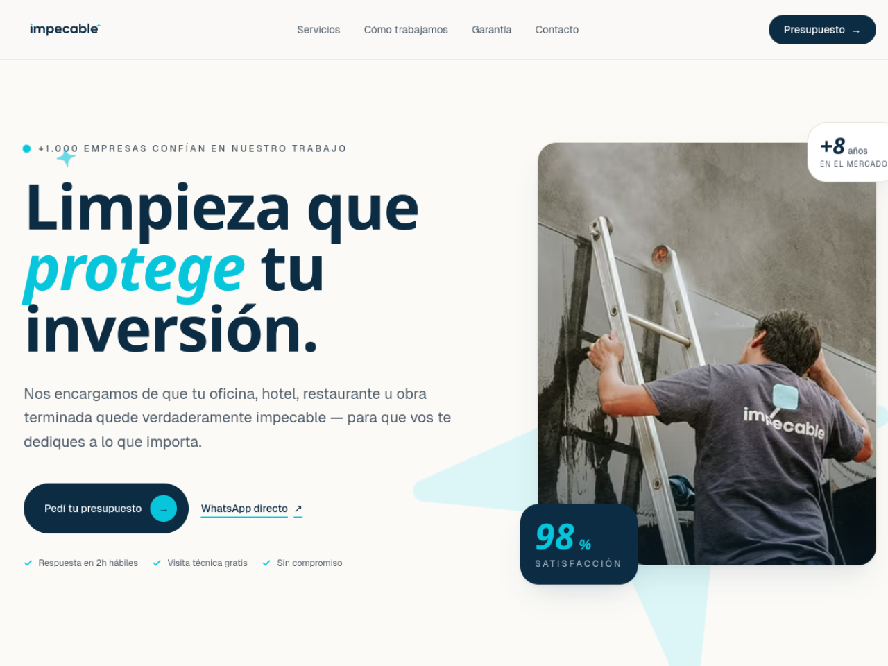 Sitio web profesional en producción