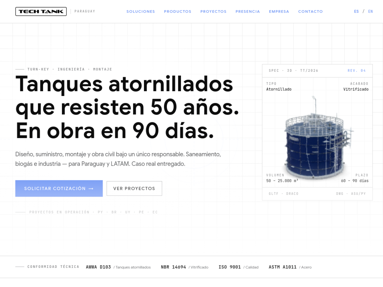 Sitio web de Tech Tank